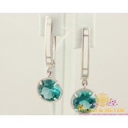 Серебряные серьги Зимний коктейль 430886а Gold & Silver, Украина